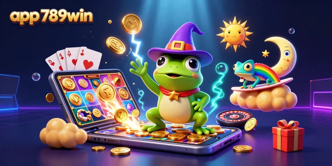 Enjoy exciting gaming with app 789win, featuring vibrant characters and thrilling casino elements.