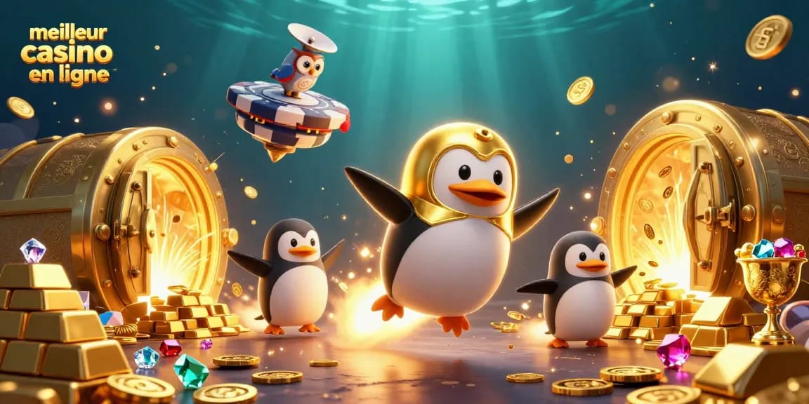 Gagnez avec le meilleur casino en ligne grâce à une illustration colorée et dynamique de personnages animés.