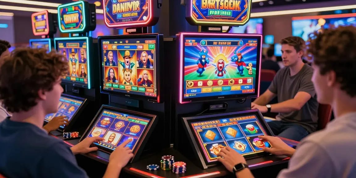 Players enjoying bandar slot gacor in a dynamic online casino environment