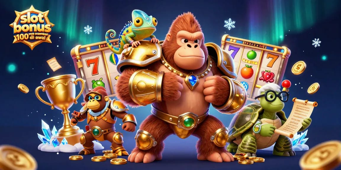 Experience the thrill of the slot bonus new member 100 di awal with exciting 3D characters and vibrant elements.