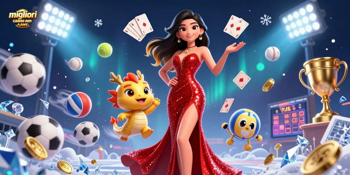 Vivi l'emozione dei migliori casino non AAMS con una straordinaria illustrazione digitale 3D che evidenzia l'azione di gioco.
