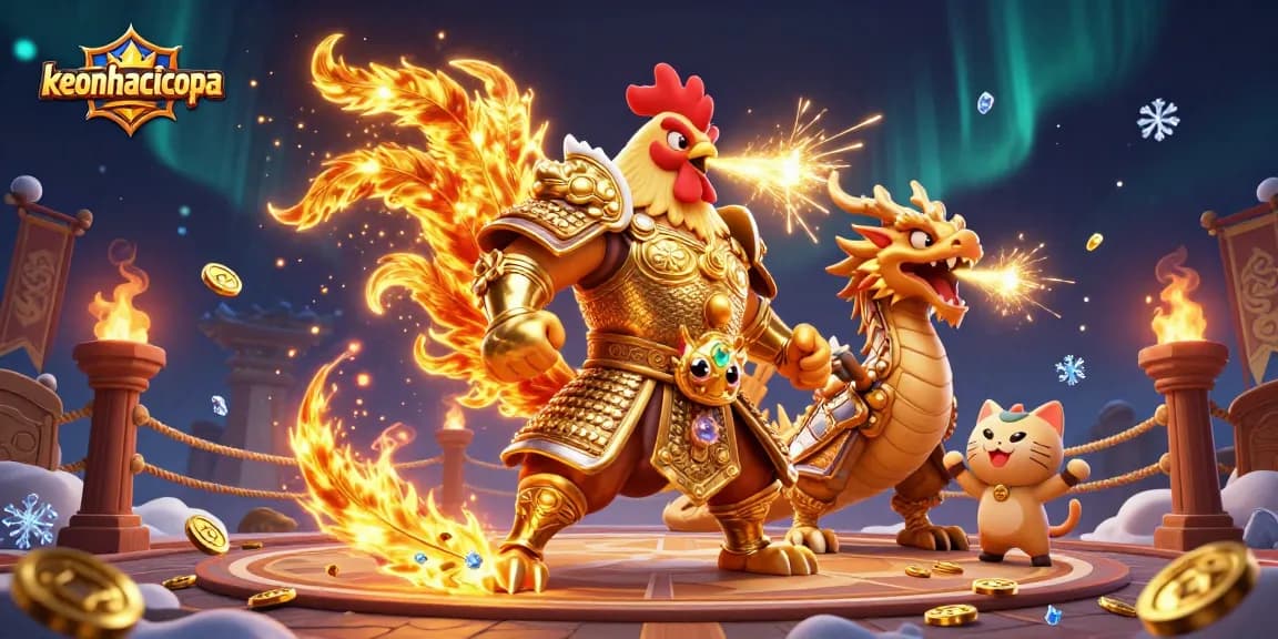 Join the action with keonhacaicopa’s vibrant gaming world featuring fierce battles and gold!