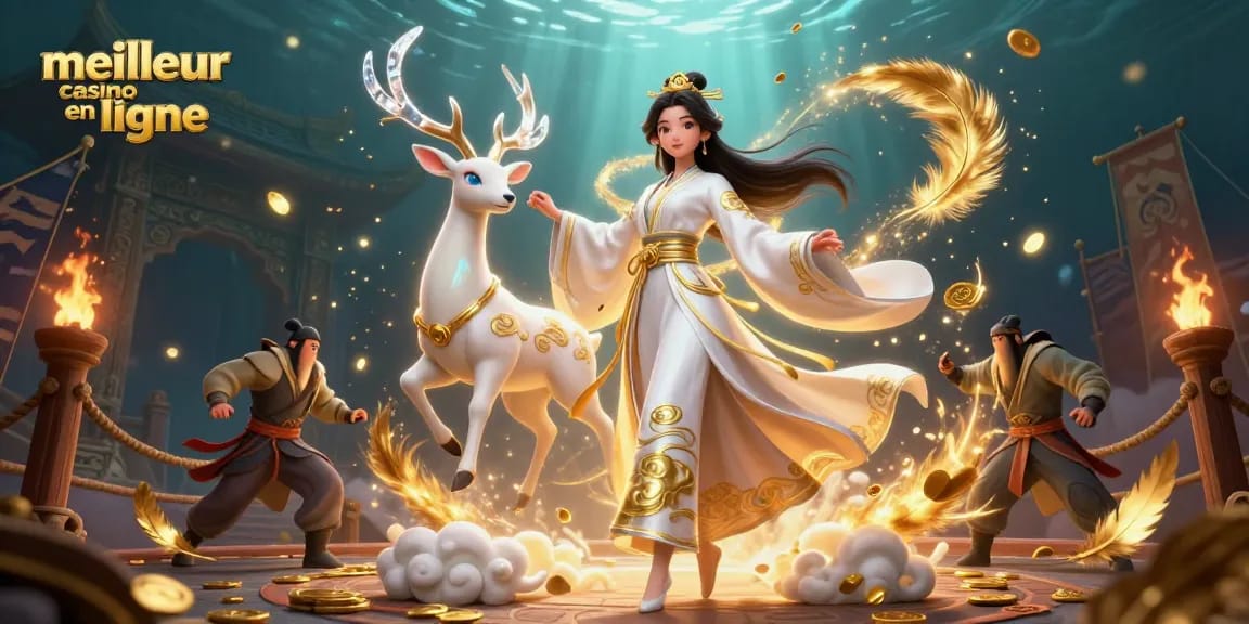 Découvrez le monde enchanteur du meilleur casino en ligne avec des personnages vibrants et des éléments de jeu dynamiques.