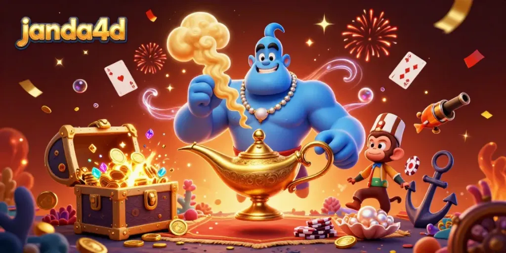 Janda4d memberikan pengalaman bermain slot online yang menyenangkan dengan tampilan ilustrasi kasino yang berwarna-warni.