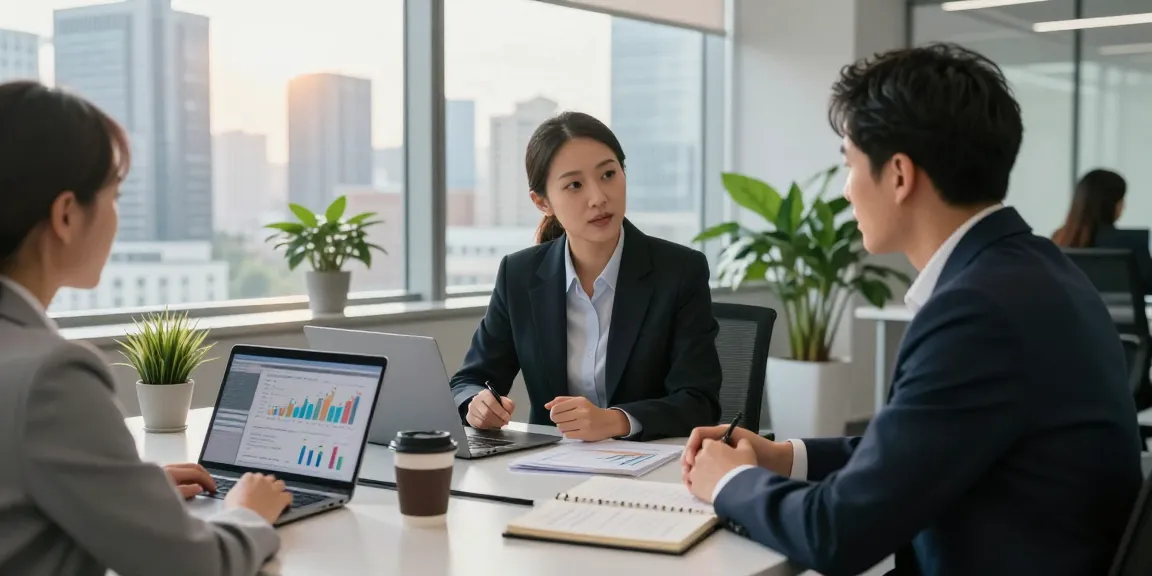 Professional advisor discussing Third Eye Capital investment strategies in a modern office.