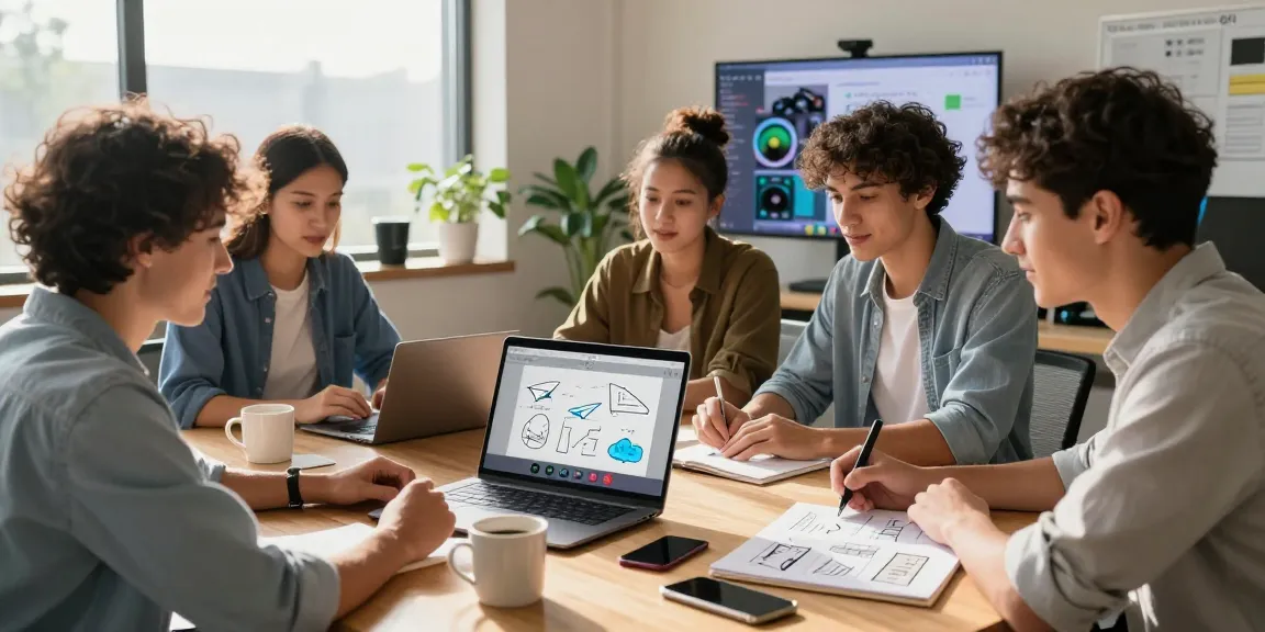 Engaged professionals using 纸飞机中文版 in a modern workspace, highlighting collaboration and communication tools.