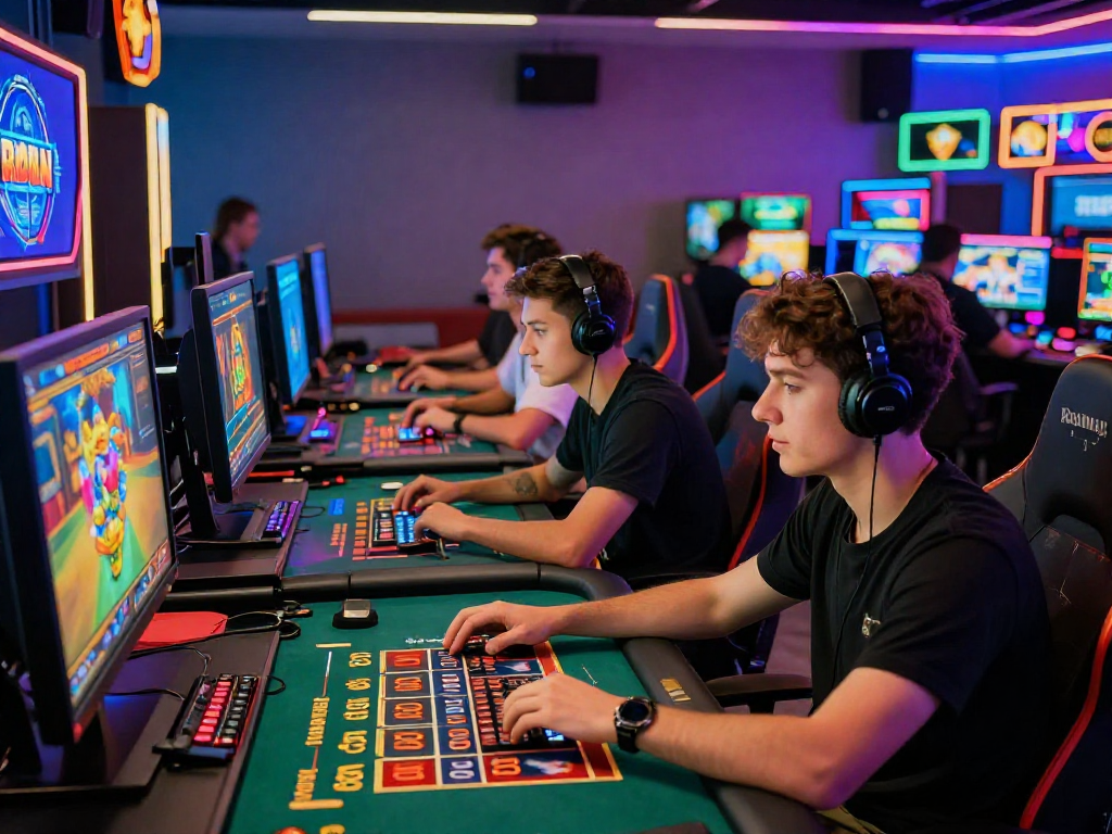 Engaged players experiencing link raja328 in a vibrant online gaming environment.