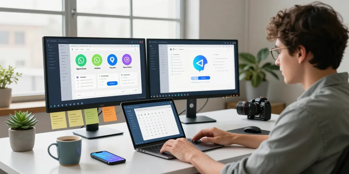 OpenClaw personal AI assistant enhancing productivity in a modern workspace with tech setup.