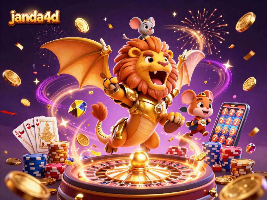 Janda4D menyajikan kemenangan besar dengan ilustrasi gamifikasi yang menakjubkan dan elemen kasino menarik.