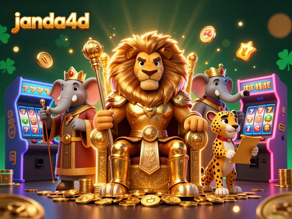 Janda4D menyajikan ilustrasi slot 3D yang mengasyikkan dengan karakter raja singa dan elemen permainan