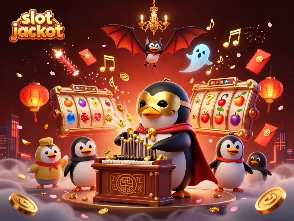 Experience the thrill of slot jackpot adventures with a vibrant 3D casino scene.