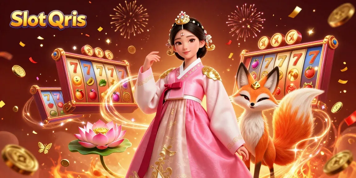 Spin Slot Qris reels for exciting jackpot wins in a vibrant casino scene.