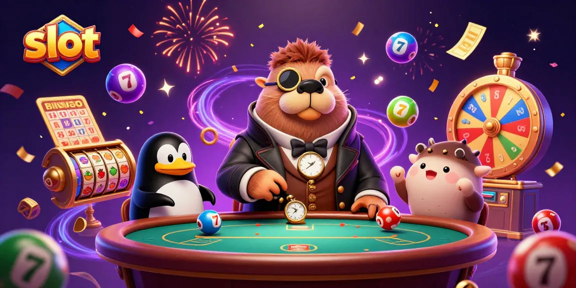 Slot yang interaktif dengan walrus classy, pufferfish bluffing, dan dealer penguin di meja permainan.