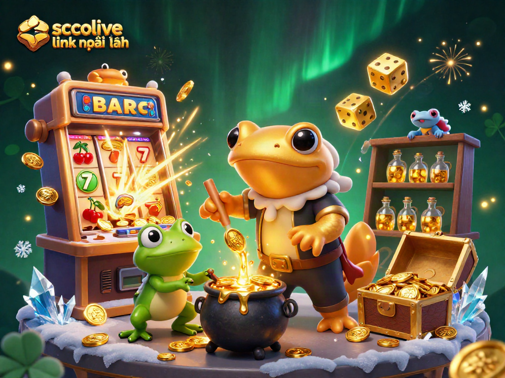 Transmute base metals into riches with socolive link mới nhất in vibrant casino scene.