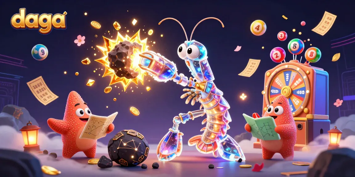 Experience thrilling gameplay at daga with our vibrant 3D casino illustration full of dynamic elements.