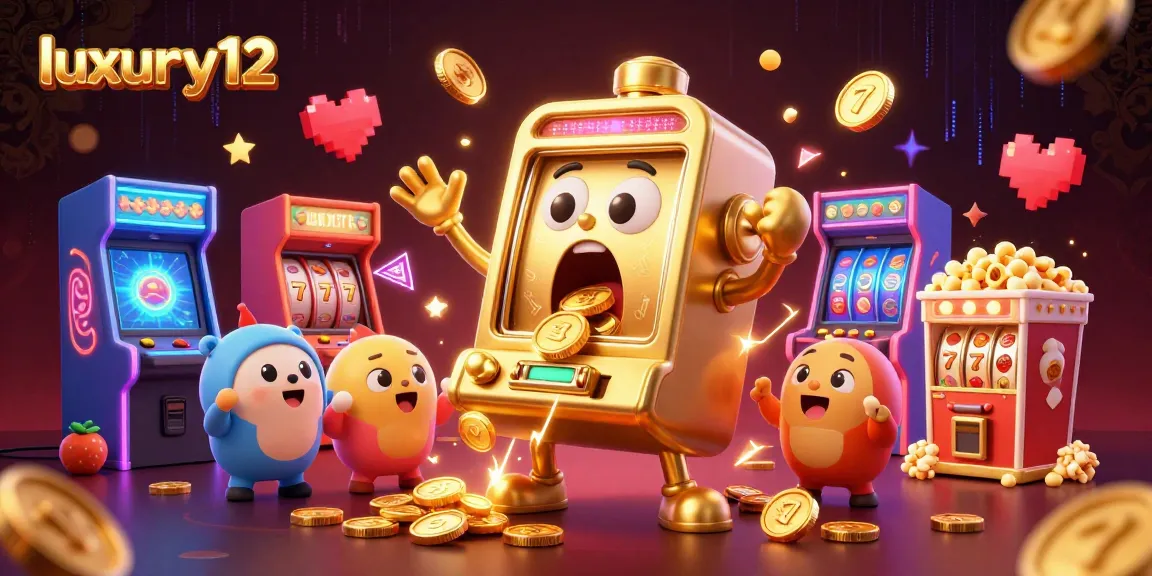 Spin the luxury12 slot machines, celebrating a jackpot win with vibrant casino visuals.