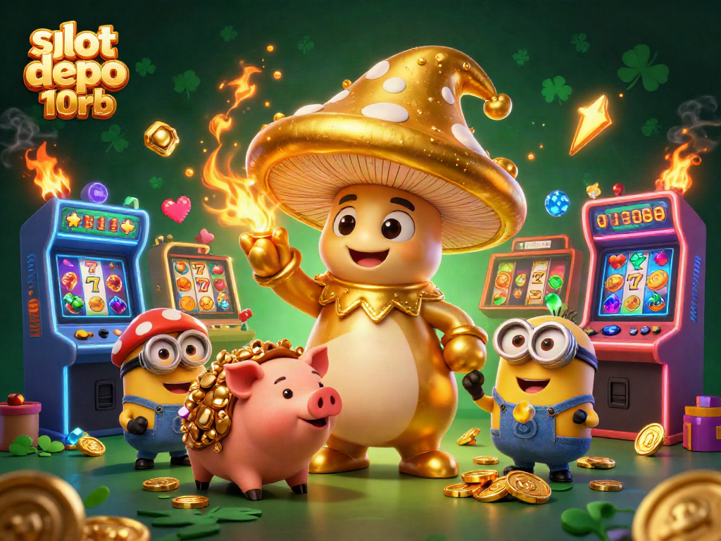 Engage in thrilling gameplay with slot depo 10rb, featuring magical characters and glittering slot reels.